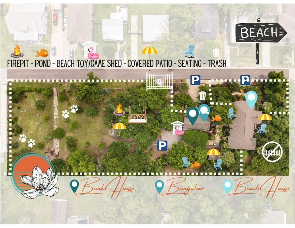 Bare Feet Bungalow -Close To Beach & Dog Friendly Гълфпорт Екстериор снимка